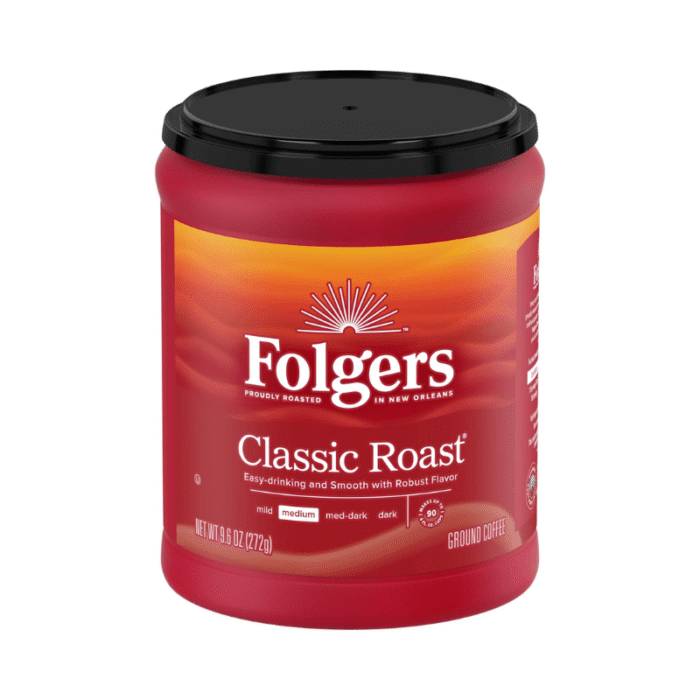 Folgers Ground Medium Classic Roast Coffee - 9.6 Ounce