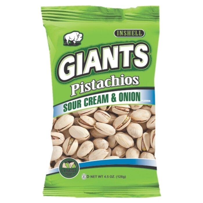 Giants Pistachios, Sour Cream & Onion Flavor 4.5 Oz