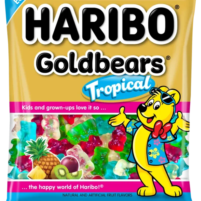 Haribo Goldbears Tropical Gummi Candy 4 Oz Bag