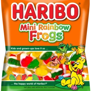 Haribo Mini Rainbow Frogs Gummi Candy 5 Oz Bag