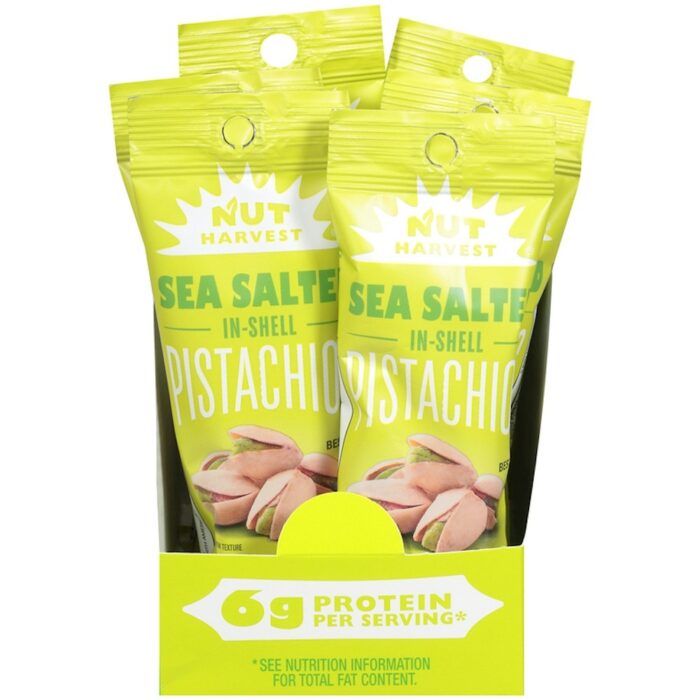 Nut Harvest Pistachios, In Shell, Sea Salted