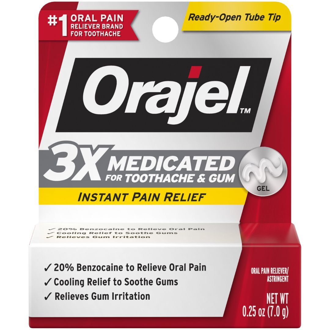 Orajel Maximum Strength Toothache Pain Relief Gel 0.25oz