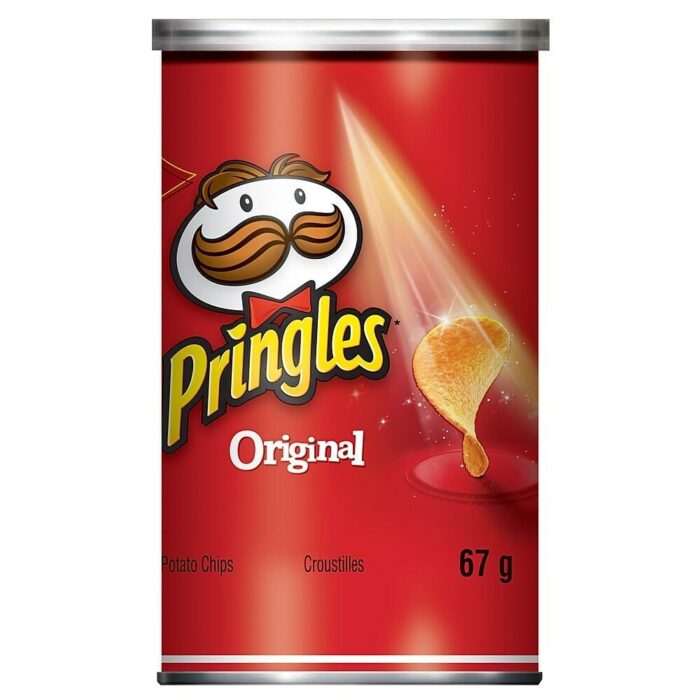 Pringles Grab N Go Potato Chips, 2.36 Oz Can, Original