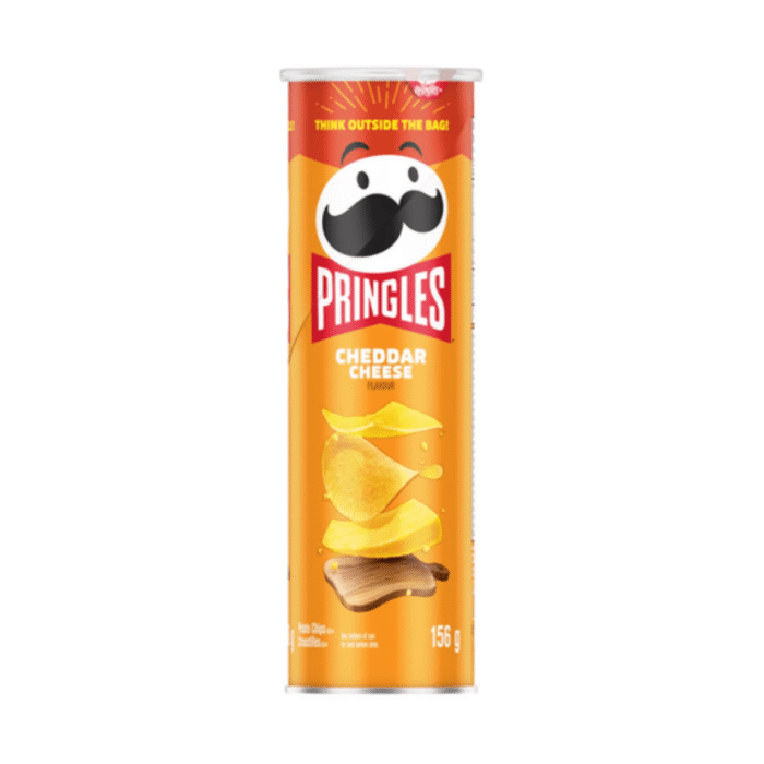 Pringles Potato Crisps Chips, Lunch Snacks, Cheddar Cheese