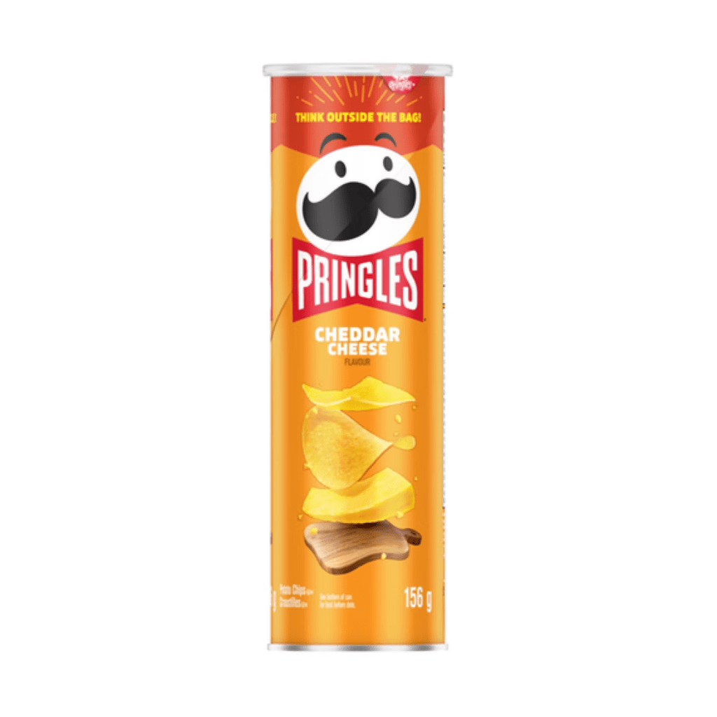 Pringles Potato Crisps Chips, Lunch Snacks, Cheddar Cheese