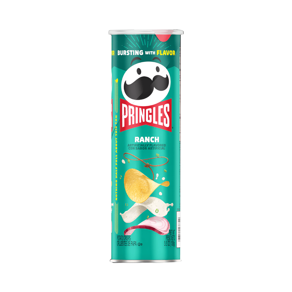 Pringles Ranch Potato Crisps Chips, Lunch Snacks