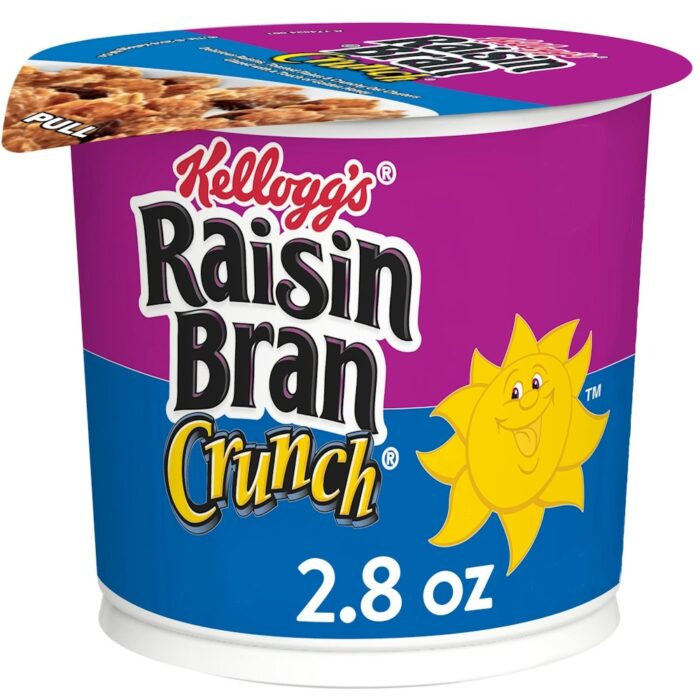 Raisin Bran Kellogg’s Crunch Breakfast Cereal Cup Original