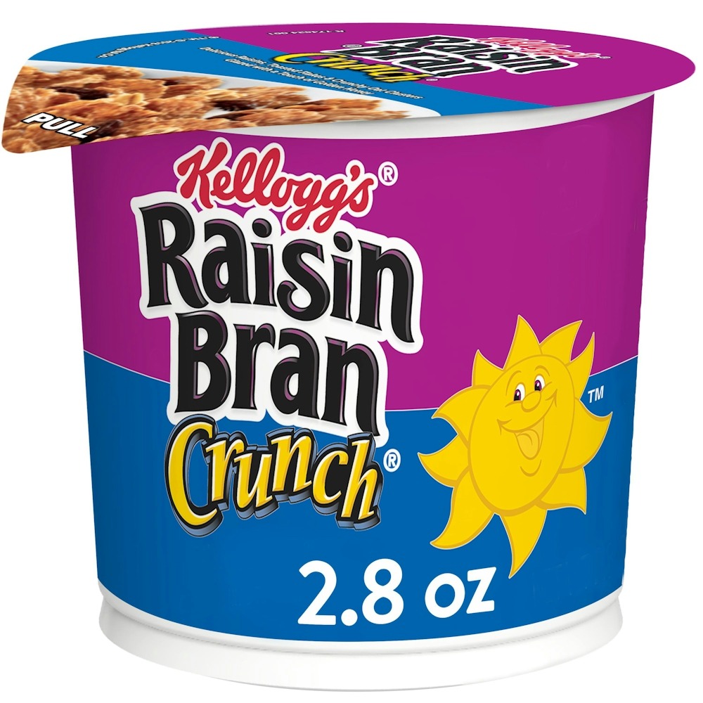Raisin Bran Kellogg’s Crunch Breakfast Cereal Cup Original