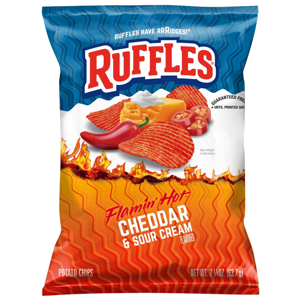Ruffles Potato Chips Flamin' Hot Cheddar & Sour Cream