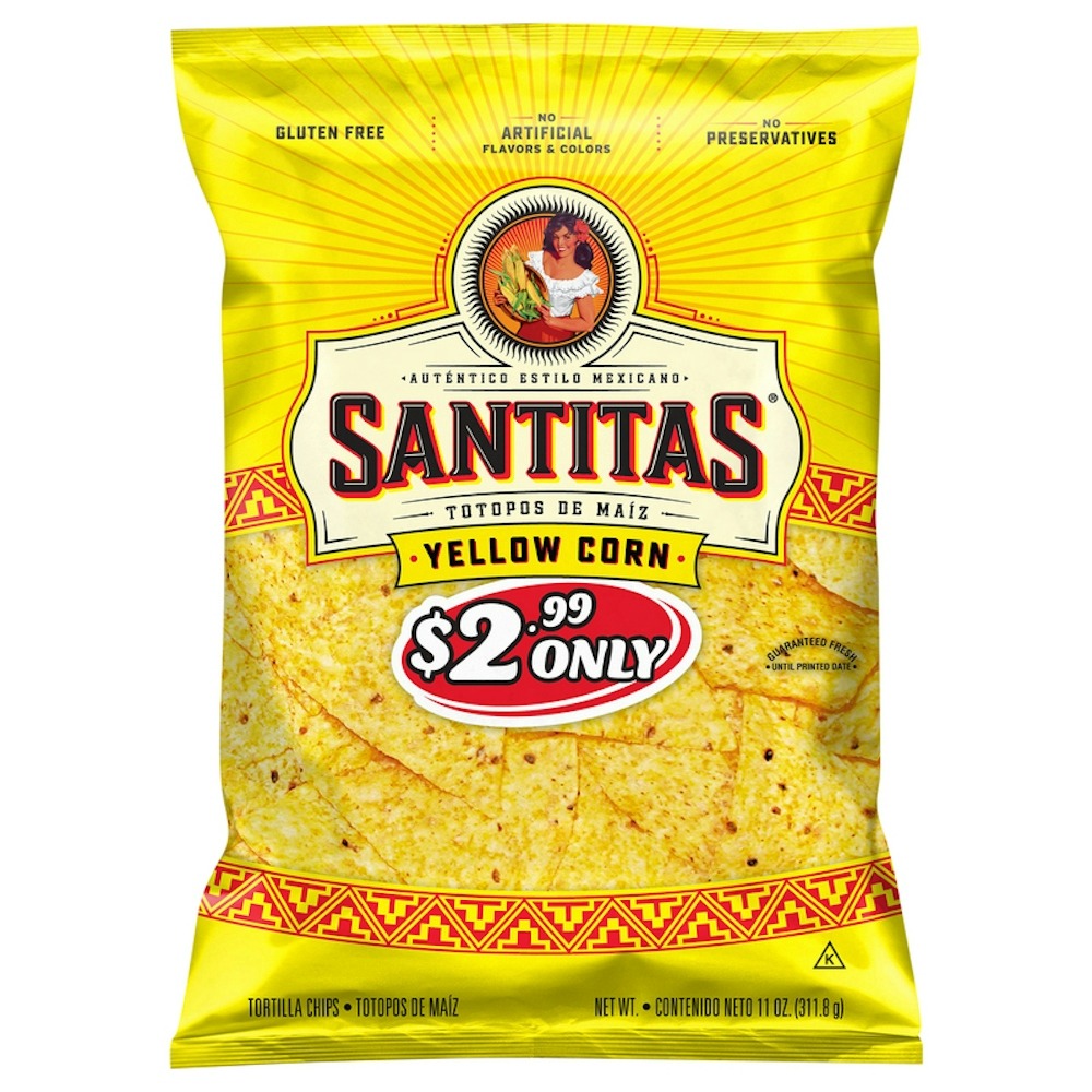 Santitas Yellow Corn Tortilla Chips Triangles - 11oz
