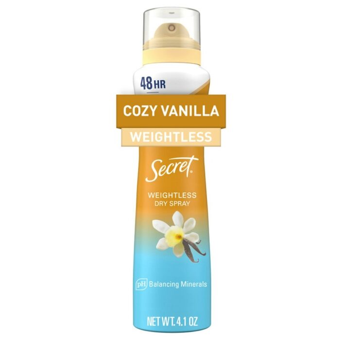 Secret Weightless Dry Spray, Vanilla Argan Oil Antiperspirant Deodorant