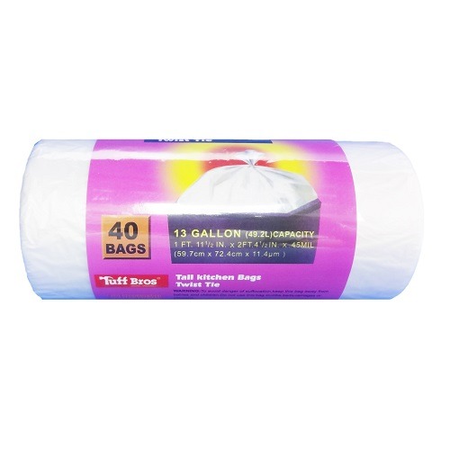 T.b Trash Bags 32ct 8 Gl Asst Clrs -- 24 Per Case