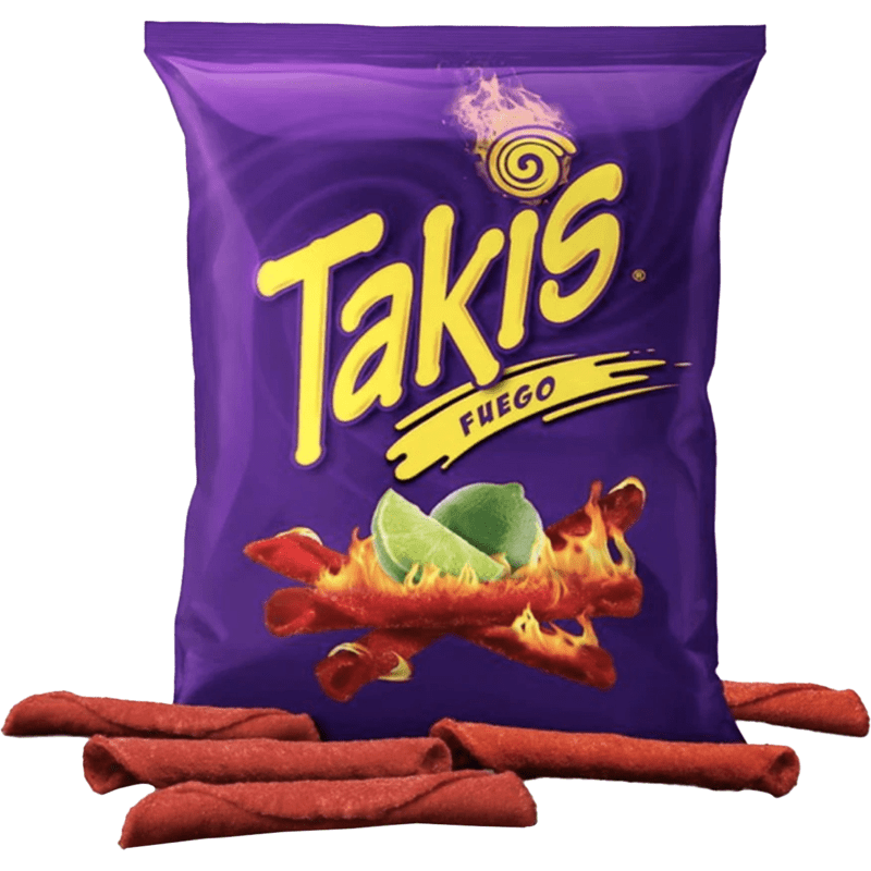 Takis Fuego Hot Chili & Lime Tortilla Chips 92g