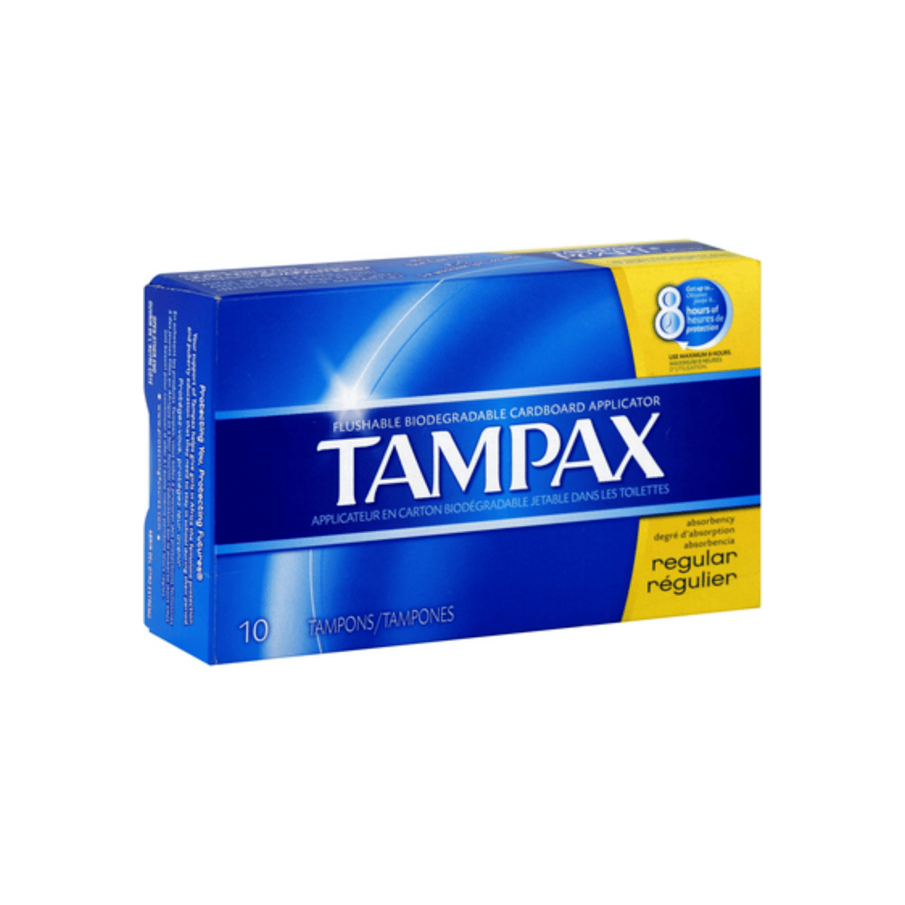 Tampax Anti-Slip Grip Cardboard Applicator Tampons, Regular
