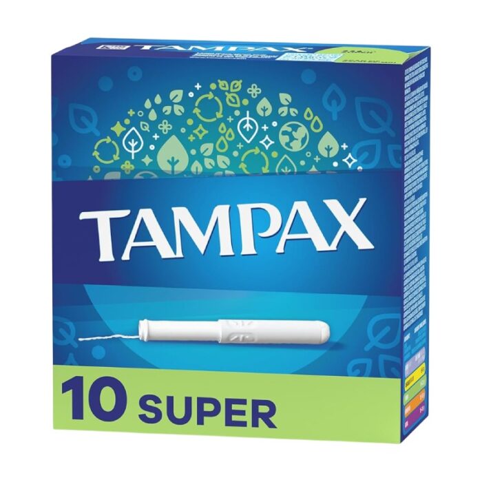 Tampax Cardboard Applicator Tampons Super Absorbency