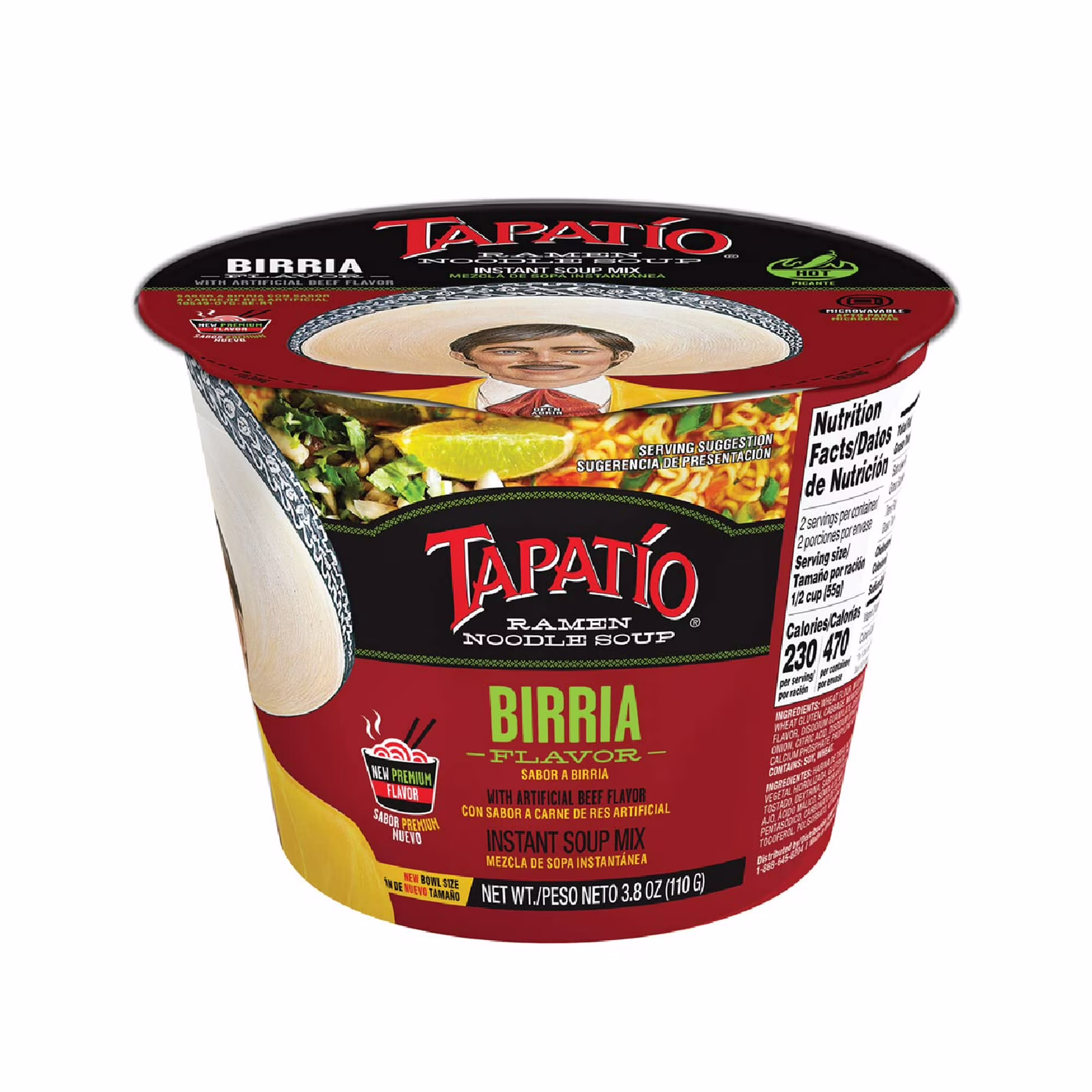 Tapatio Ramen Noodle Soup Birria Flavor 1 Pack