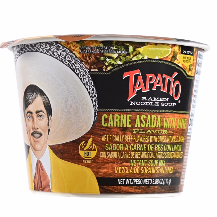 Tapatio Spicy Carne Asada Flavor Ramen Bowl, 3.8oz