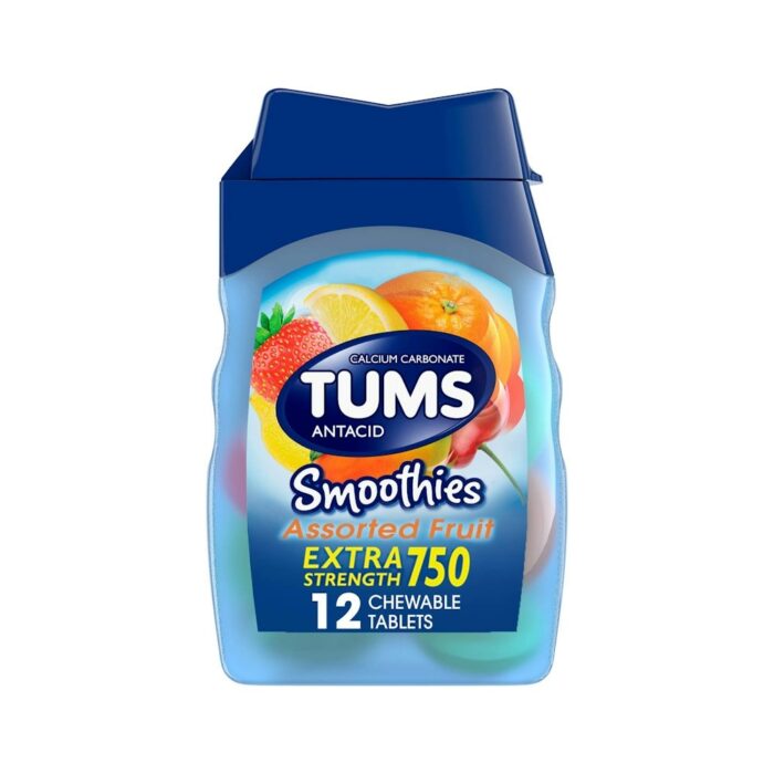 Tums Antacid, Smoothies, Extra Strength 750, Chewable Tablets, Assorted Fruit Tums Antacid, Smoothies, Extra Strength 750, Chewable Tablets, Assorted Fruit