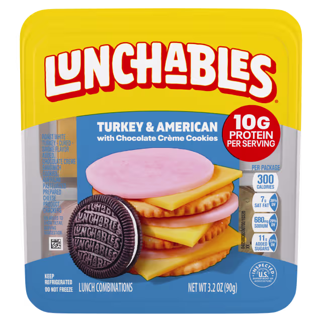 Lunchables Turkey & American with Chocolate Creme Cookies 3.2OZ