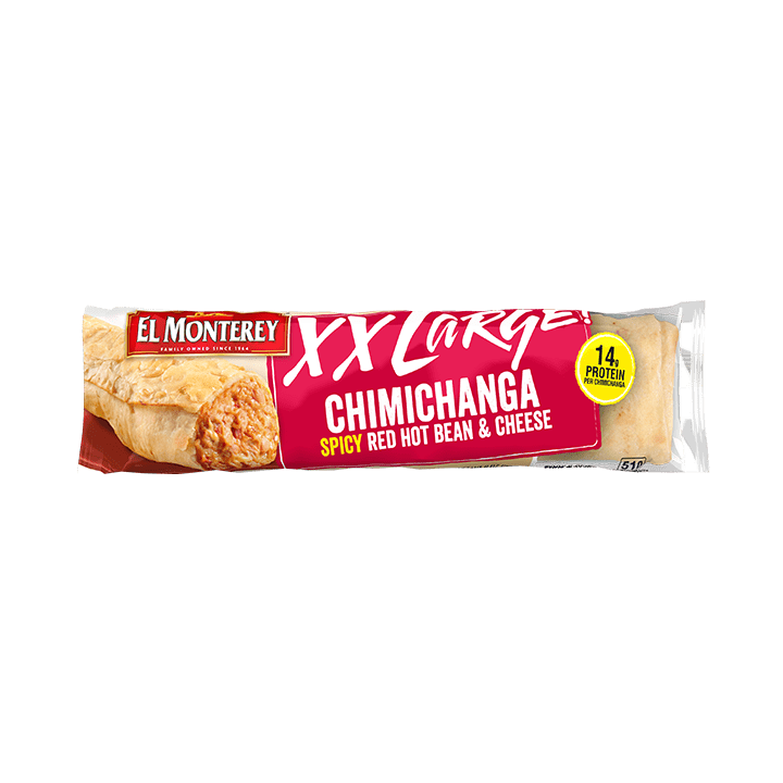 Elmonterey XXLarge Spicy Red Hot Bean & Cheese Chimichanga