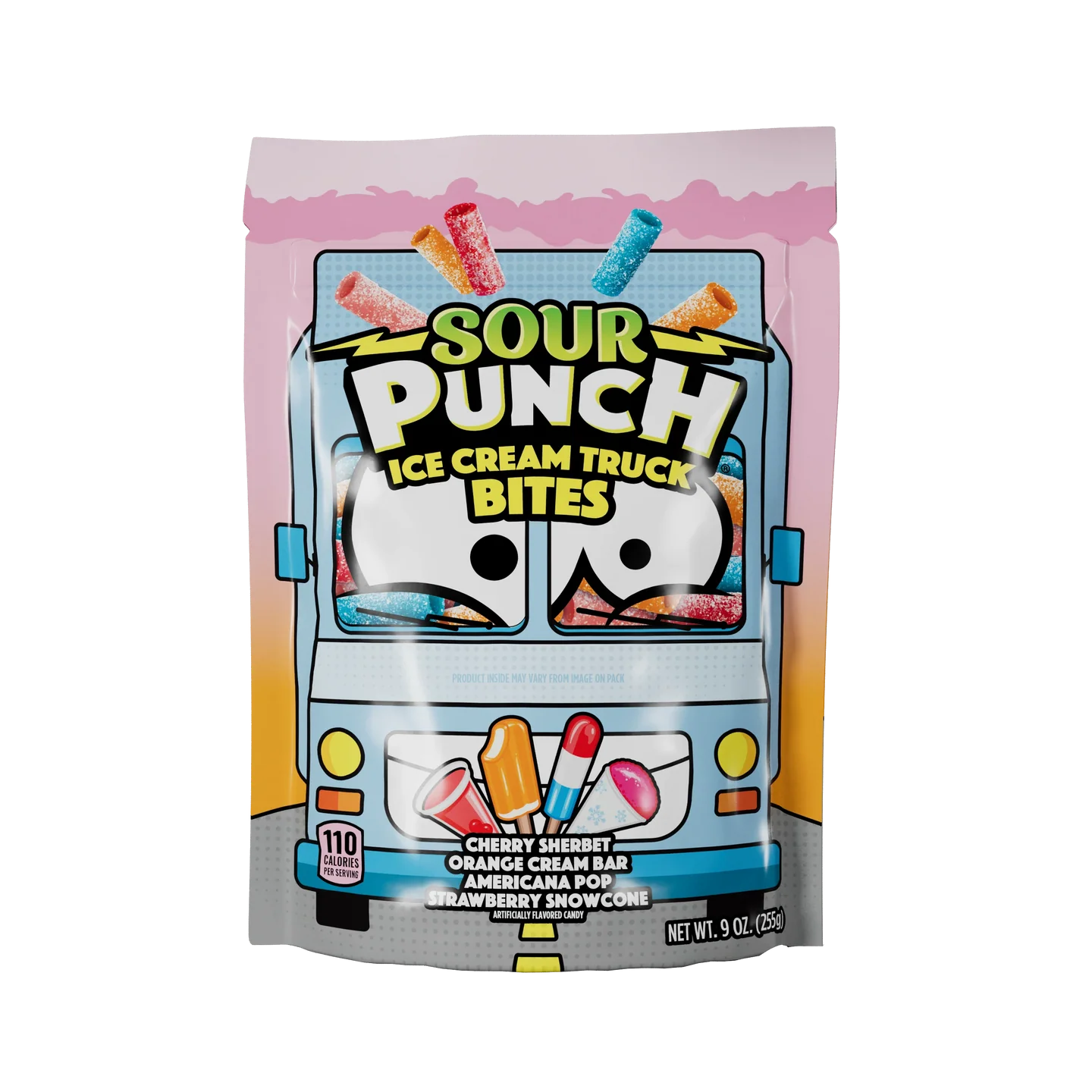 Sour Punch Ice Cream Truck Bites Assorted Flavors 9oz Bag