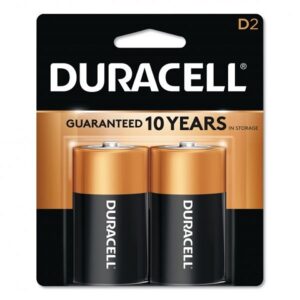 Duracell Alkaline Batteries D 2 Pack