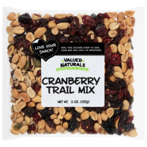 Valued Naturals Cranberry Trail Mix 9 oz
