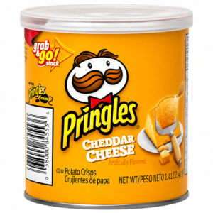 Pringles Potato Crisps Chips Grab N' Go Snack Pack Cheddar Cheese 1.4 Oz